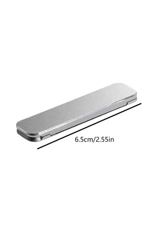 Black 3PCS Mini Foldable Adjustable Phone Stand Aluminum Alloy Desktop Mount Holder - Image 3